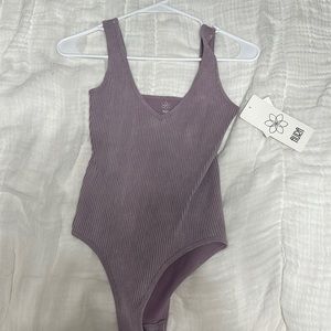 light purple body suit